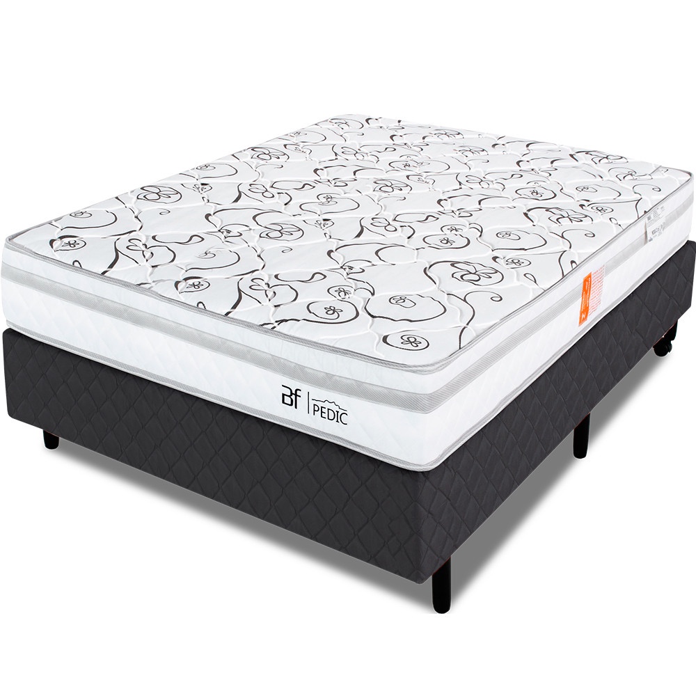 Cama Box Colchão Casal Ortopédico Extra Firme 138x188cm BF Colchões