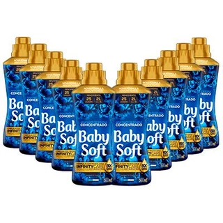 Kit 10 Amaciante Concentrado Baby Soft Carinho e Cuidado 500ml
