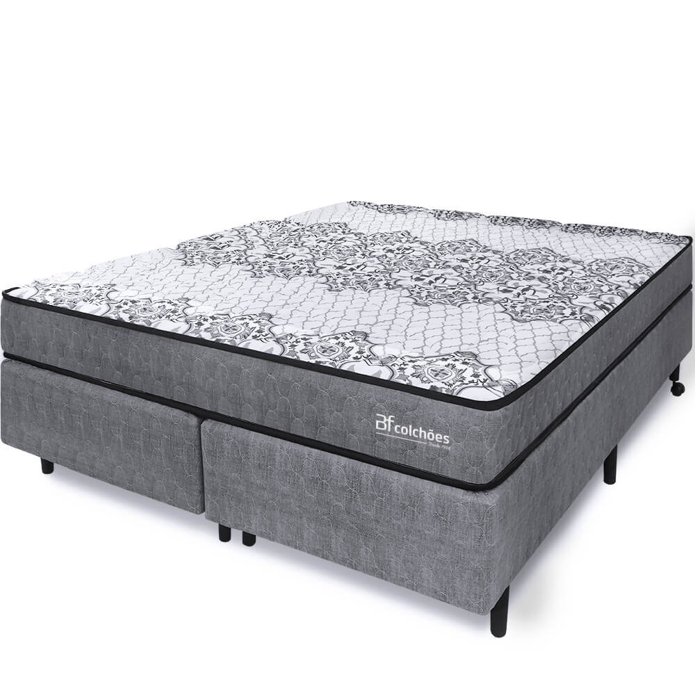Cama Box Colchão King Ortopédico Sleep Firme 193x203x51cm BF Colchões