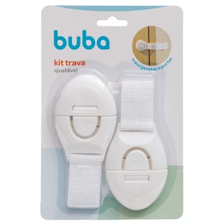 Kit 2 Travas Ajustáveis Para Porta e Gaveta Buba - 14986