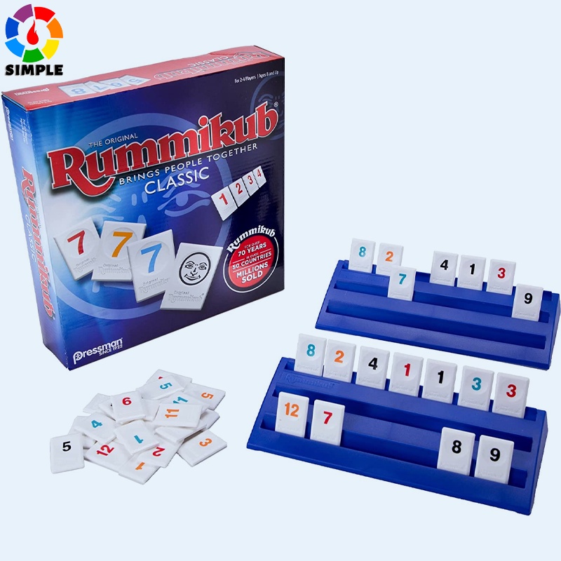 Rummikub Rummy Tile Board Game Family Game Shopee Brasil