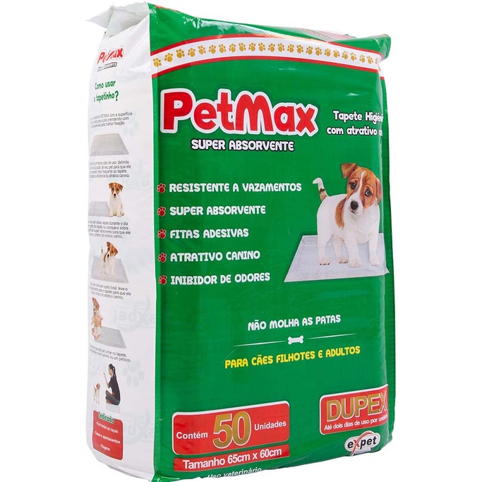 Tapete Higiênico Pads Max Para Cães 50un. 65cmx60cm