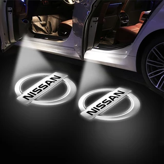 (Pronta Entrega) 1 Pcs Carro Porta Bem-Vindo Luz LED Emblema Projeção Da Luzes Do Sensor Lâmpadas Para Nissan Tiida Nismo Teana Horizon Juke Almera X-trail Qashqai Auto Acessórios