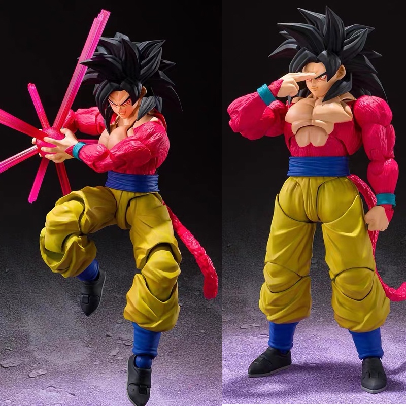 Boneco original de anime com controle de videogame, boneco de anime bandai  dragon ball z shf super saiyajin goku de poder completo, figura de ação  para presente, entrega rápida