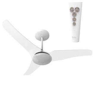 VENTILADOR DE TETO ALISEU SLIM CRISTAL COM CONTROLE REMOTO