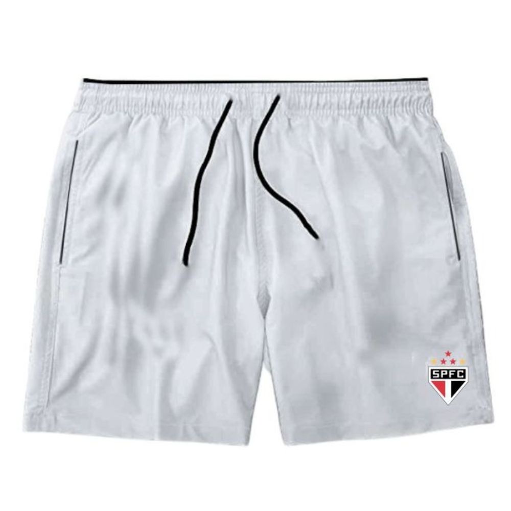 Short Masculino Tactel Brasil Com Bolsos Moda Praia Futebol