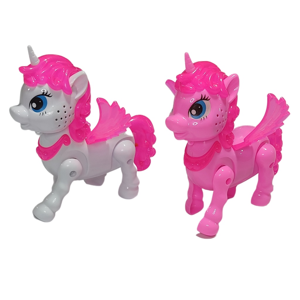 Innoway Lovely Horse são verdadeiros 360 graus girando musical dançando  brinquedo bonito atividade brinquedo centro de jogo com luzes piscando e  brinquedo de ação Bump & Go para crianças. em Promoção na