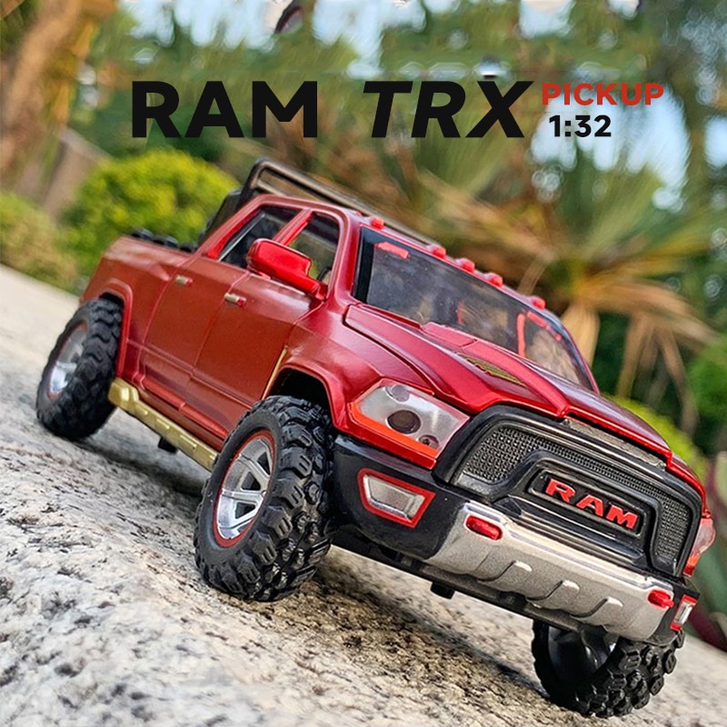 Dodge RAM TRX Diecast 1 : 32 Modelo De Carro Em Miniatura De Liga Leve Pickup Off-Road