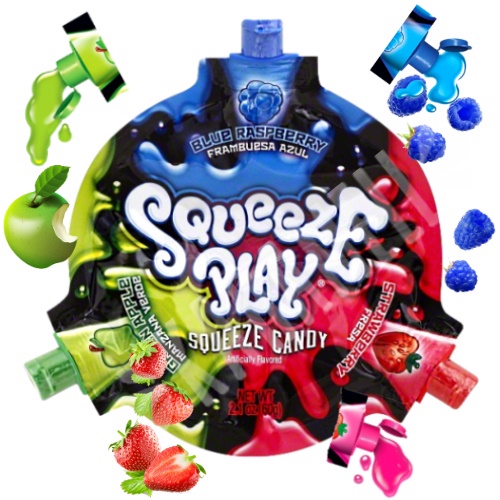 Bala Líquida Squeeze Play Candy - Importado