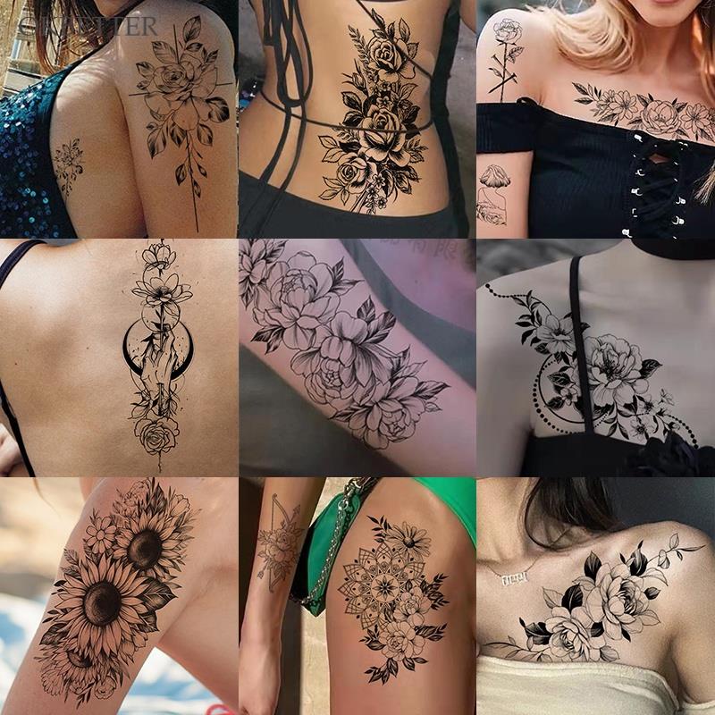 Sexy Feminino Impermeável Adesivos de tatuagem Diy Body Art Stickers Sketch  East China 3d Tattoo Stickers Temporary Tattoo