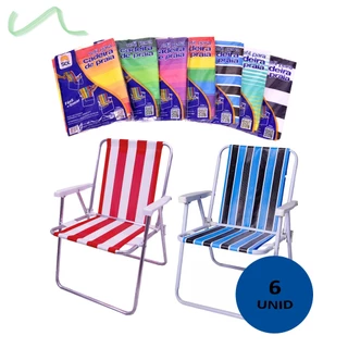Refil Para Cadeiras De Sol Original Kit Com 6 Unidades Praia
