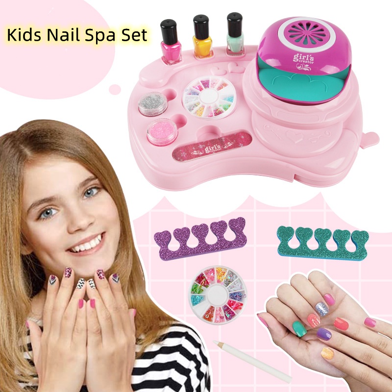 Kit De Unhas Para Meninas De 7-12 Anos Esmalte Crianças Adolescentes ...