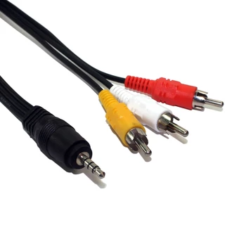 Cabo conversor 3rca X P3 P2 Cabo Adaptador Áudio Home Theater Tv video game
