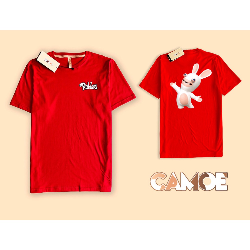 Camiseta Frente E Costas Rabbids Cute Chinese Zodiac Rabbit | Shopee Brasil
