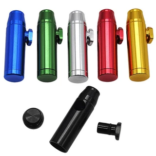 Distribuidor De Rapé De Bala Nasal De Alumínio De Metal Durável Snorter Rocket Shape Sniffer