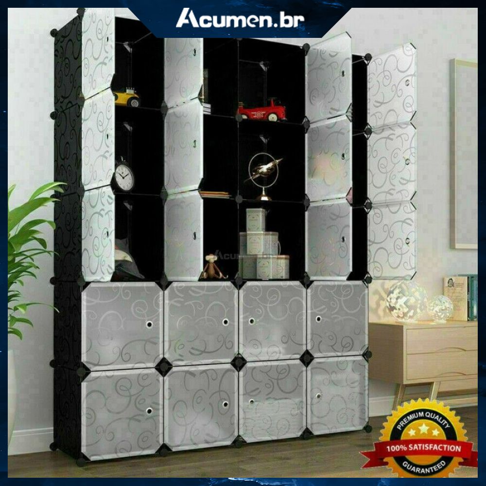 Conector de Armário Modular de 5 Cubos DIY