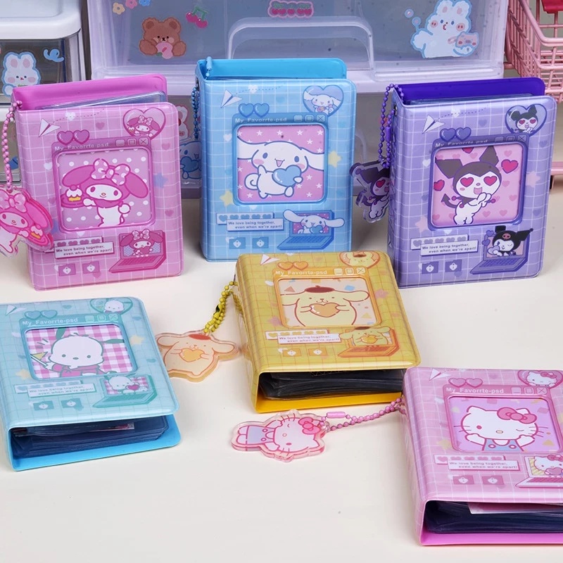 3 Polegadas Kawaii Mini Álbum De Fotos 40 Bolsos Portáteis Sanrio ...