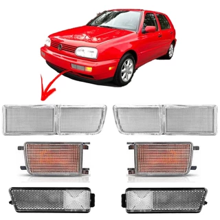 Cj 6 Lanterna Dianteira Golf Mexicano 1994 1995 96 97 98 CR
