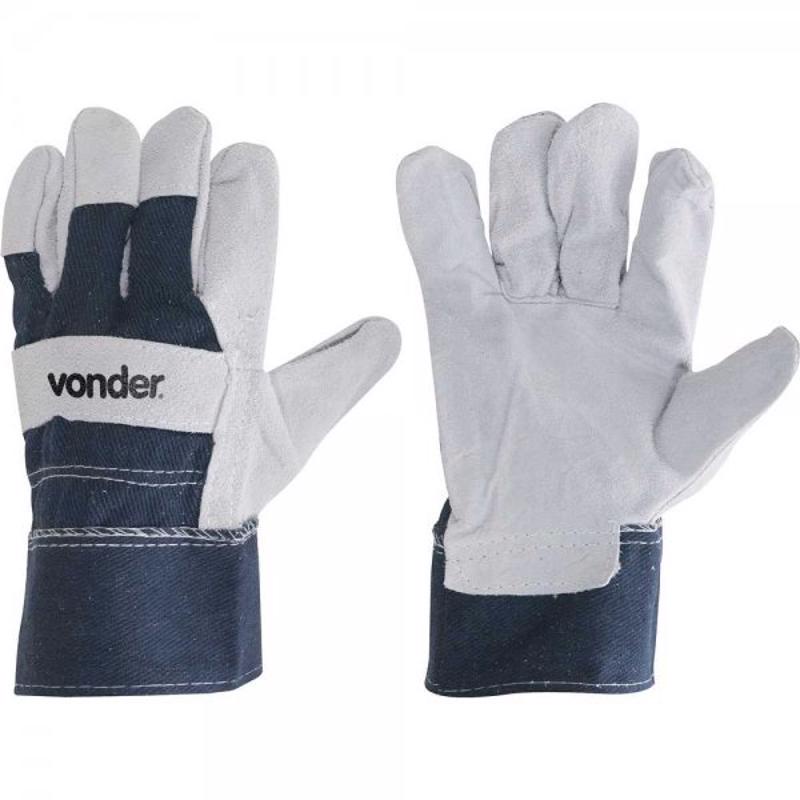 Luva Vaqueta Mista Dorso Raspa Reforçada Epi