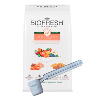 Ração Biofresh Cães Adultos Raças Pequenas e Mini 3Kg + Vedaclick