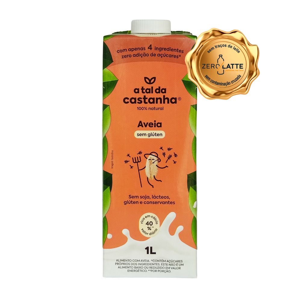 Leite Vegetal de Aveia A Tal da Castanha 1 Litro | Shopee Brasil