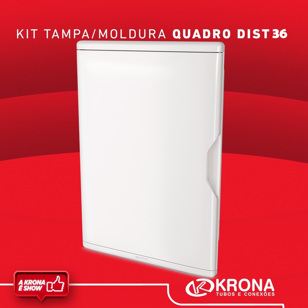 Quadro Distribuição Embutir Krona 36 Disjuntores Din 27 Nema | Shopee ...