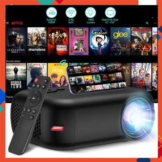 Mini Projetor Portatil Wifi Cinema Em Casa LED Multimidia Projetor De Filme Telefone Mesma Versão De Tela iOS/Android Conexão