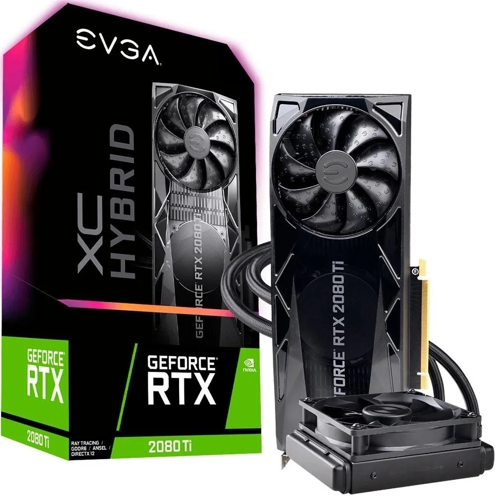 USADO Placa de V deo EVGA NVIDIA Geforce RTX 2080 TI XC Hybrid 11GB GDDR6 11G P4 2384 KR
