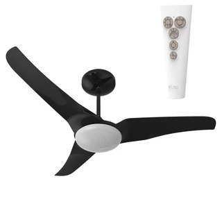 VENTILADOR DE TETO ALISEU SLIM PRETO COM CONTROLE REMOTO