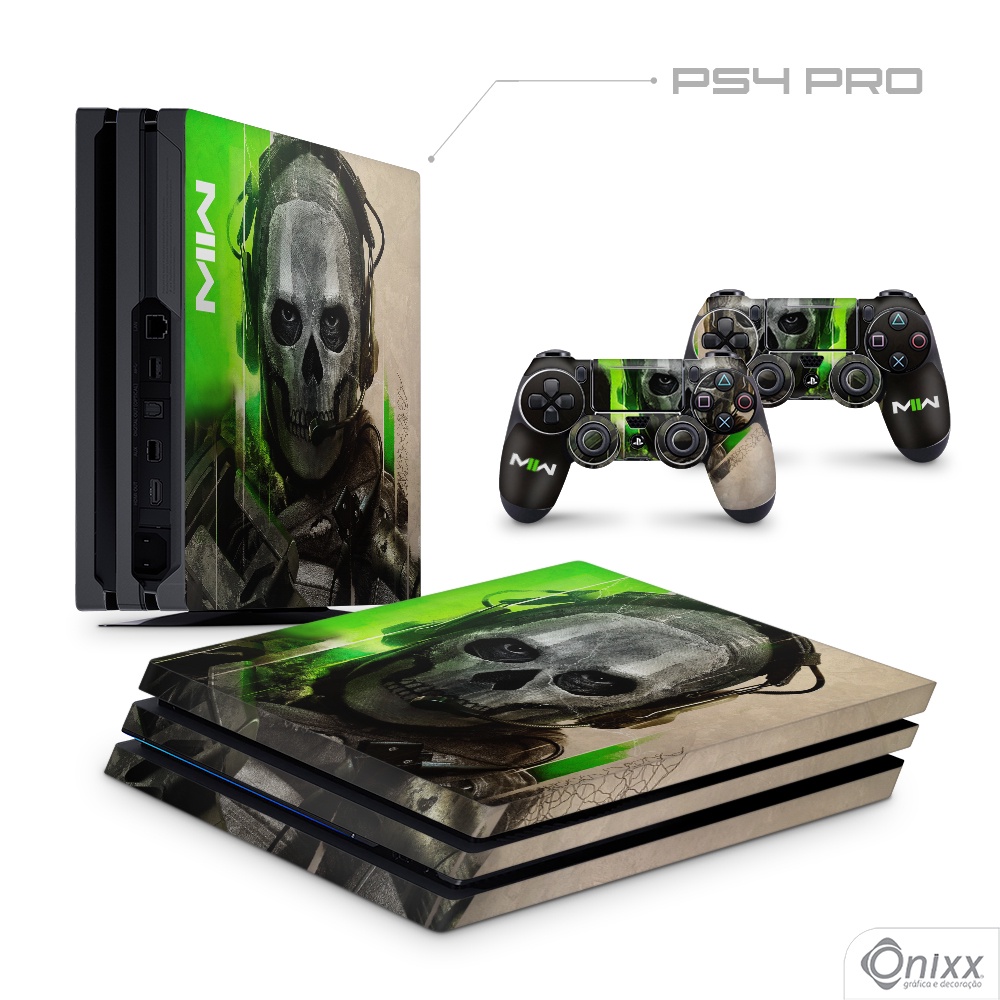 Skin PS4 PRO Adesiva Call Of Duty Modern Warfare II - Ghost | Shopee Brasil