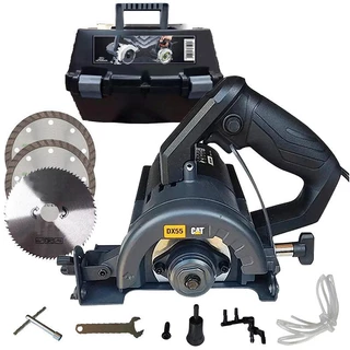 Serra Mármore 4.1/2 POL 110MM 1400W Dx55|Dx55U CAT + Maleta e 3 Discos em Oferta na Shopee