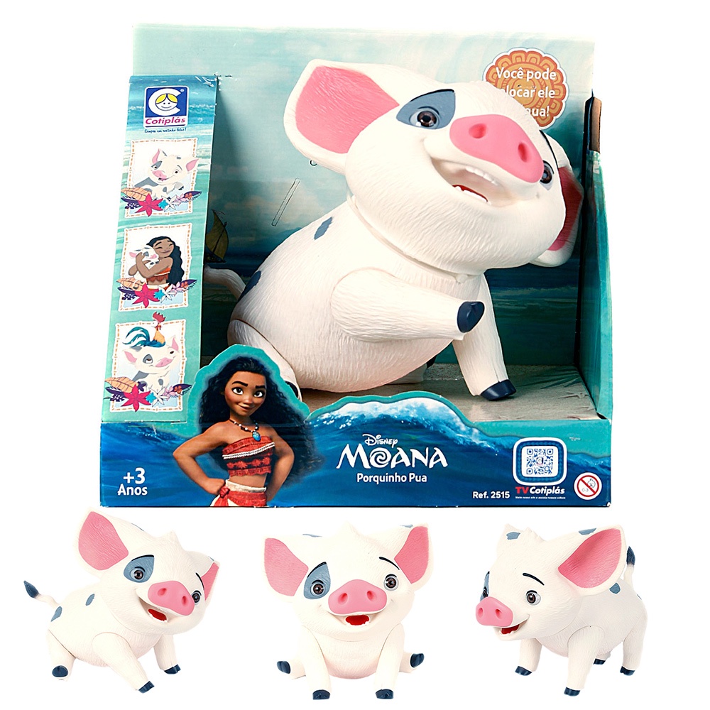 Porquinho Pua De Vinil Perfumado Moana Disney Articulado | Shopee Brasil