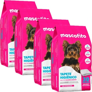 Tapete Higiênico Mascotito 60x55cm C/30 Unidades