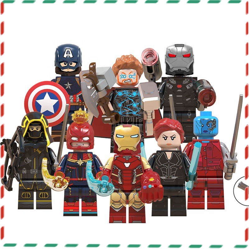 Vingadores 4 Blocos De Construção Minifigure Para Crianças Brinquedos Modelo Homem-Aranha