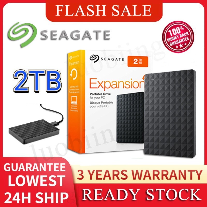 Seagate HD Externo Seagate com 2TB de Alta Capacidade/Disco Rígido USB 3 0 Ultra Fino para Backup de Computadores