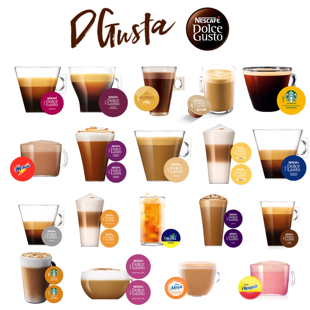 Kit 10 Cápsulas Nescafé Dolce Gusto Escolha O Sabor Escorrega o Preço