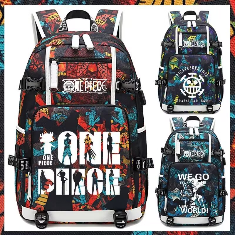 Mochila One Piece anime manga adolescentes escolar do estudante Viagem em  Promoção na Shopee Brasil 2023