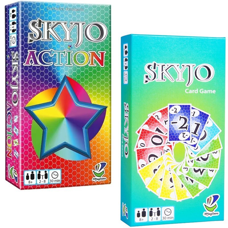 Skyjo By Magilano - Os divertidos presentes de jogos de cartas para  crianças e adultos, jogo ideal para diversão, horas emocionantes de jogo  com