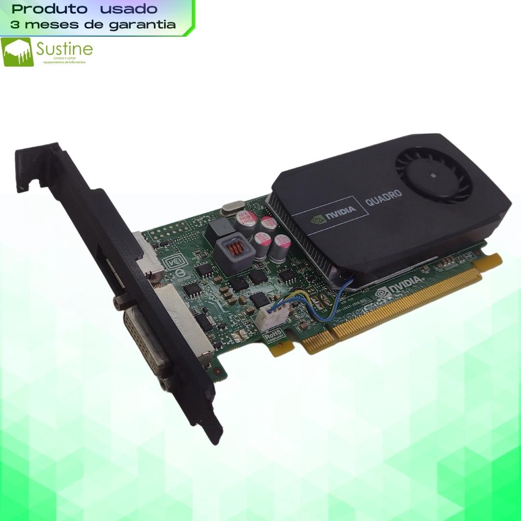 Placa De Video Nvidia Quadro K600 1gb Ddr3 pcie x16 Shopee Brasil
