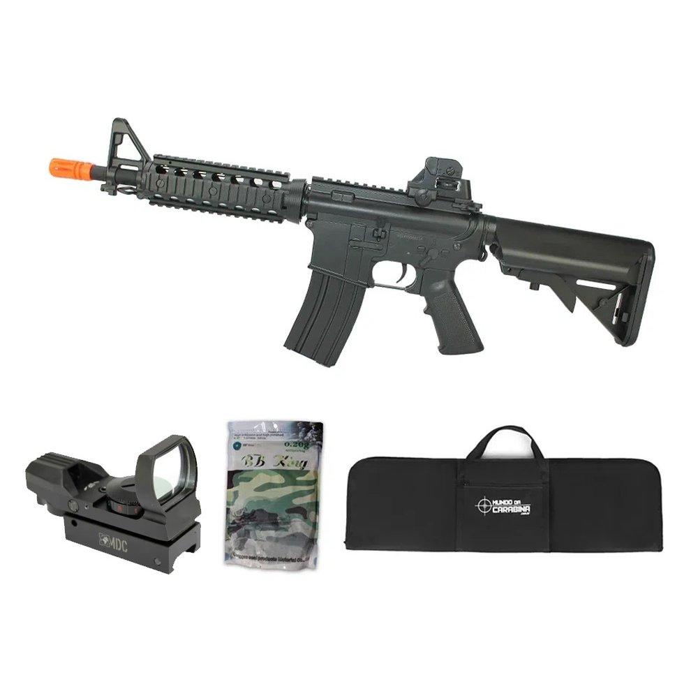 Rifle De Airsoft M4a1 Cqb Ris Cm506 Cal 6mm Eletrico Shopee Brasil