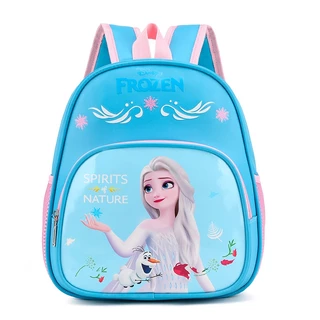 Elsa Princesa Mochila De Desenho Animado Adequado Para Crianças De Classe Pequena E Média Escolar Disney Meninas Leve