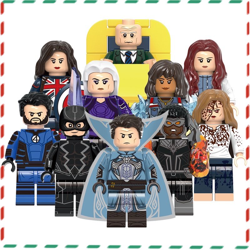 【 Toy World 】 Children Children's Brinquedos Montados Capitão Marvel Minifigures Building Blocks Vingadores Técnica
