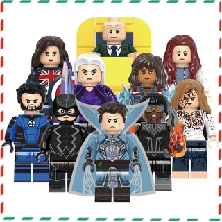 【 Toy World 】 Children Children's Brinquedos Montados Capitão Marvel Minifigures Building Blocks Vingadores Técnica