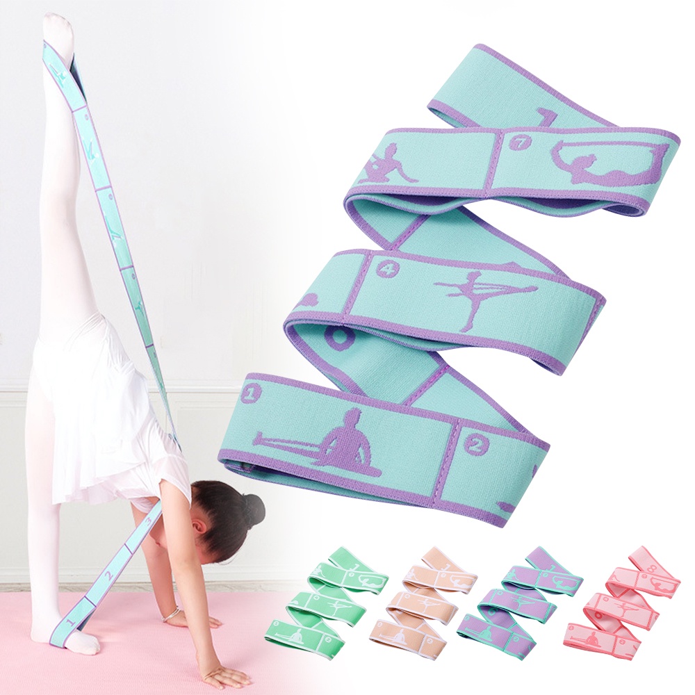 Cinto Elástico De Yoga Ginástica Faixa Esticada Dança Ballet Esporte Resistência Alça Elástica Crianças Adultas Iniciantes Faixas De Treinamento Multifuncional Latina
