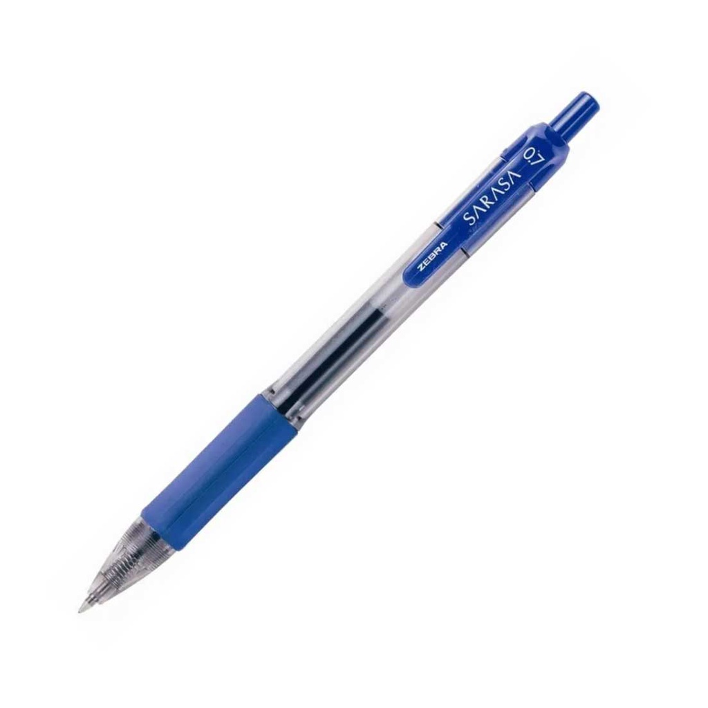 Caneta Gel Zebra Sarasa 0.7 mm Ponta Fina com Grip Emborrachada