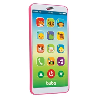 Brinquedo Celular Baby Phone Rosa 6842 - Buba