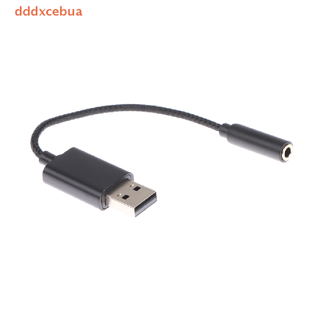 [dddxcebua] Placa De Som USB 2 Em 1 Para Conector De 3,5 Mm Adaptador De Áudio PC Laptop