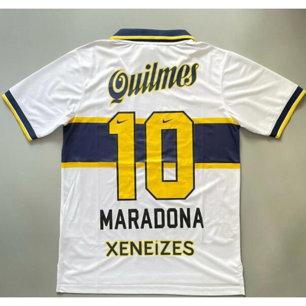 Camisa De Futebol Retro Boca Juniors Away 1997/1998 Homens Adultos MARADONA # 10
