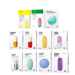 [Dr.Jart+] Mask Collection - Dermask Series/Cicapair Tiger Grass Claming/Pore Remedy Purifying Mud Mask*5pcs