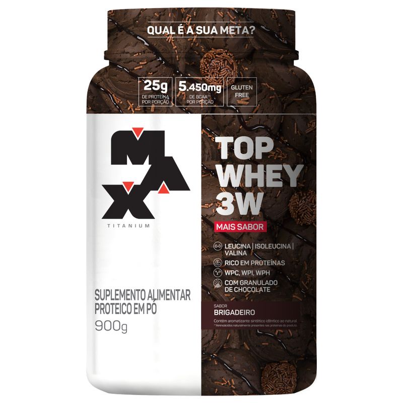 Top Whey 3W + Mais Sabor – Max Titanium